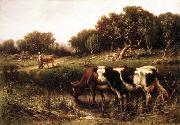 unknow artist, Cattle in a Pool